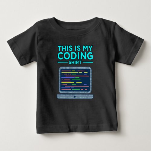 This Is My Coding Computer Programming Programmer Baby T_Shirt