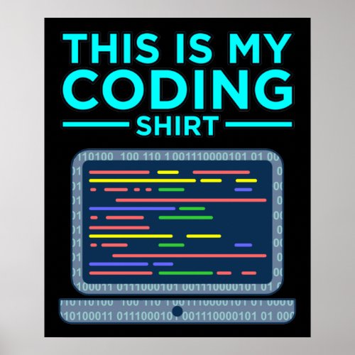 This Is My Coding Computer Programming Programmer Poster