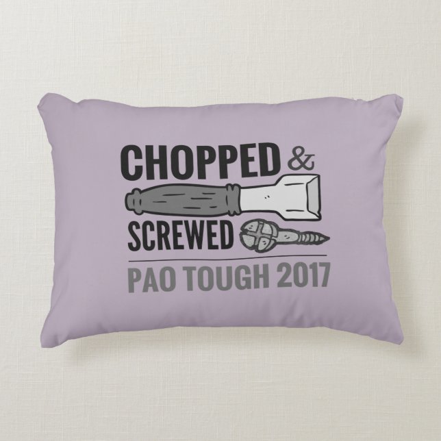 This is my comeback -> Chopped & Screwed PAO 2017 Accent Pillow (Front)