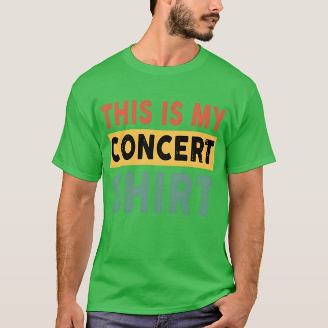 This Is My Concert Funny Music Lover Musical vinta T-Shirt (Front)