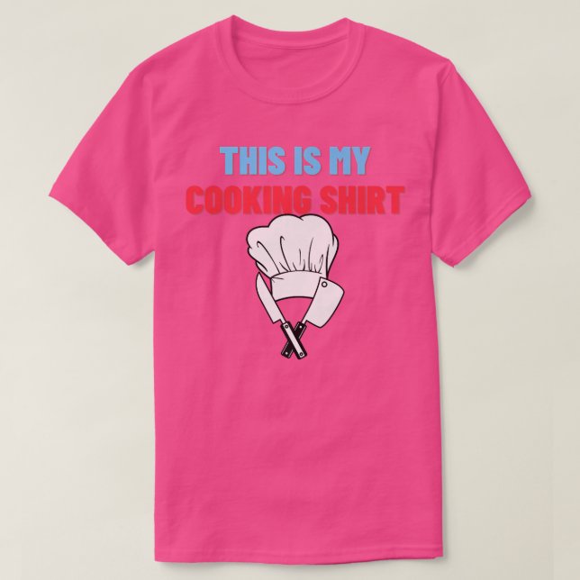 this is my cooking shirt funny chef cook bbq gift  (Design Front)
