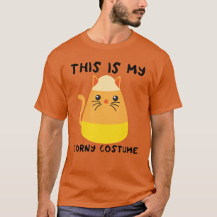 This Is My Corny Costume Halloween Cat Candy Corn T-Shirt