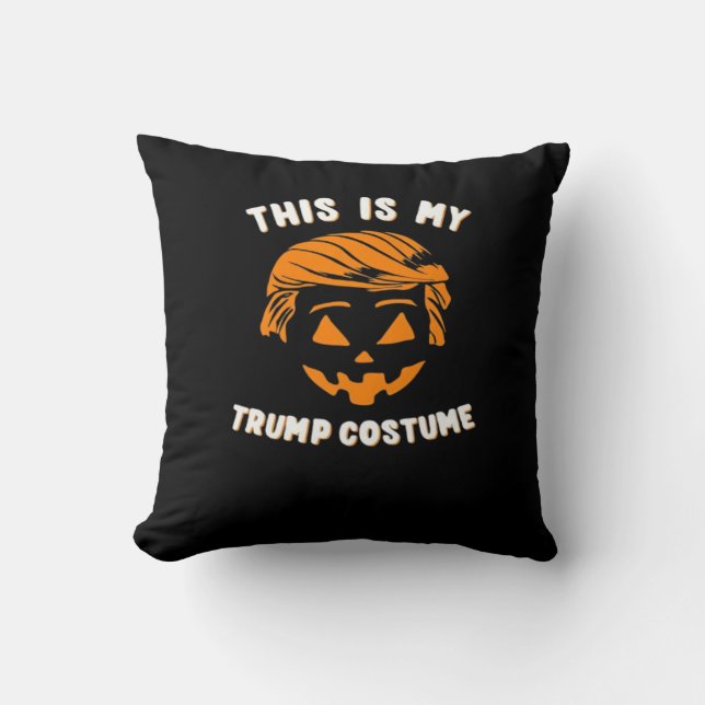 This Is My Costume - Trumpkin  Throw Pillow (Front)