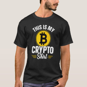This Is My Crypto  Bitcoin BTC Crypto Mens Saying T-Shirt