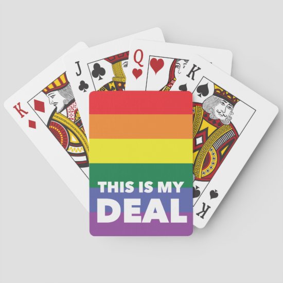 This is my deal pride colors playing cards