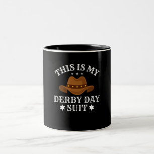This Is My Derby Day Suit Funny Horse Racing Derby Two-Tone Coffee Mug