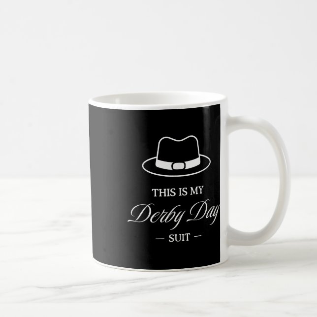 This Is My Derby Day Suit - Horse Racing Funny Der Coffee Mug (Right)