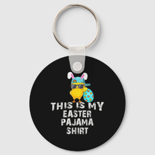 This Is My Easter Pajama Shirt Adult Kids Funny Te Keychain