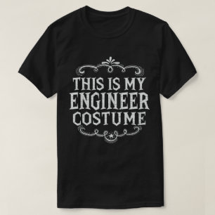 This Is My Engineer Costume Funny Lazy Halloween T-Shirt