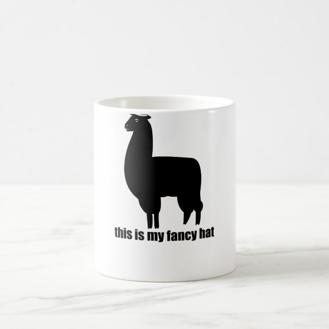 This Is My Fancy Hat Llama Mug (Center)
