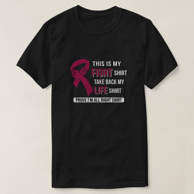 This Is My Fight Multiple Myeloma Awareness T-Shirt (Design Front)