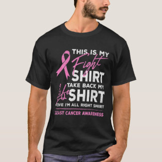 This Is My Fight Pink Ribbon Breast Cancer Outfit T-Shirt
