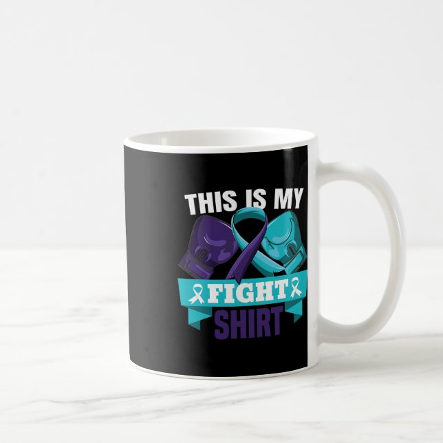 This Is My Fight Suicide Prevention Fighter Strong Coffee Mug (Right)