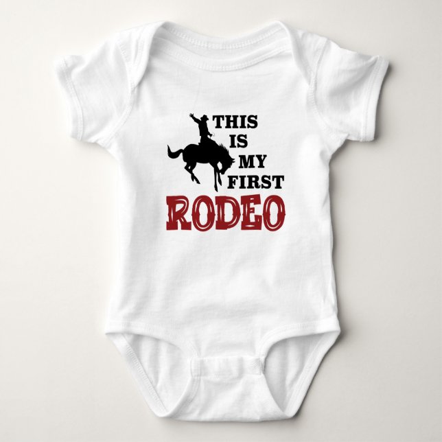 This is My First Rodeo Bodysuit for First Birthday (Front)