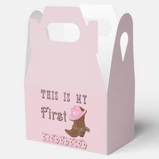 This is My First Rodeo Favor Box