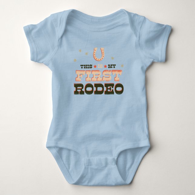 This IS My First Rodeo - First Birthday T-shirt Baby Bodysuit (Front)