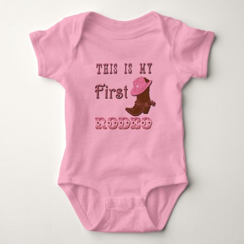 This is my first rodeo girl baby tutu baby bodysuit