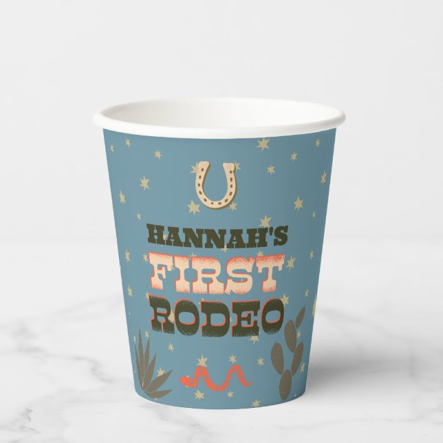 This IS My First Rodeo Paper Cup (Front)
