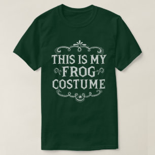 This Is My Frog Costume Funny Lazy Halloween T-Shirt