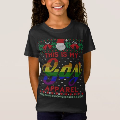 This Is My Gay Apparel Funny Christmas LGBT Proud T_Shirt