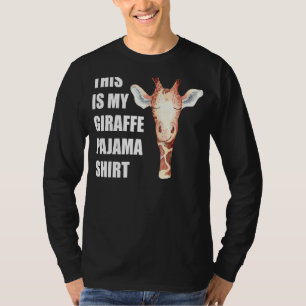 This Is My Giraffe Pajama  Funny Bedtime T-Shirt