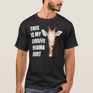 This Is My Giraffe Pajama Funny Bedtime T-Shirt