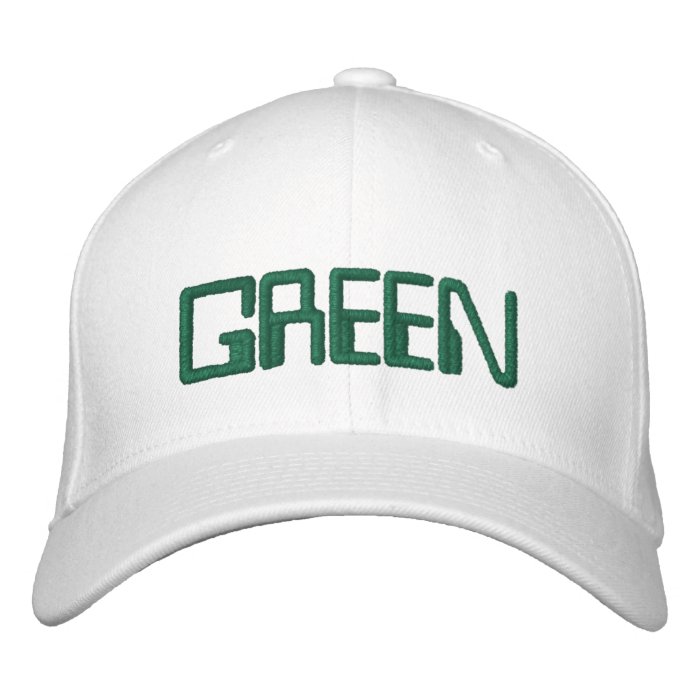 This is my GREEN hat for St. Pattys Day Embroidered Hat