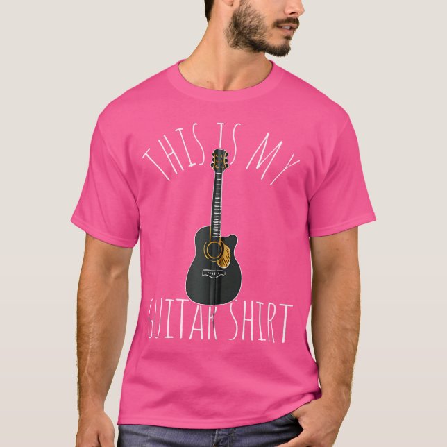 This Is My Guitar Shirt Acoustic Guitar Player Gui (Front)
