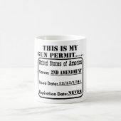 This Is My Gun Permit Coffee Mug (Center)
