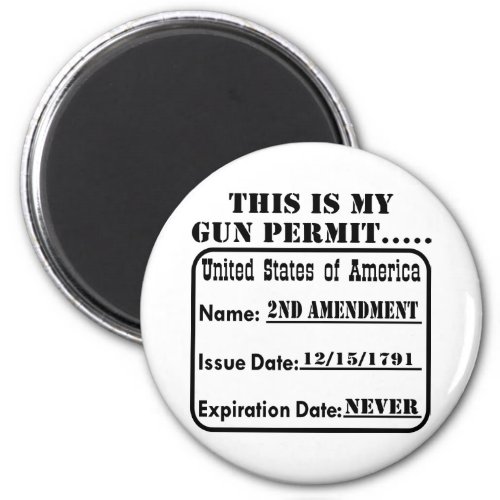 This Is My Gun Permit Magnet