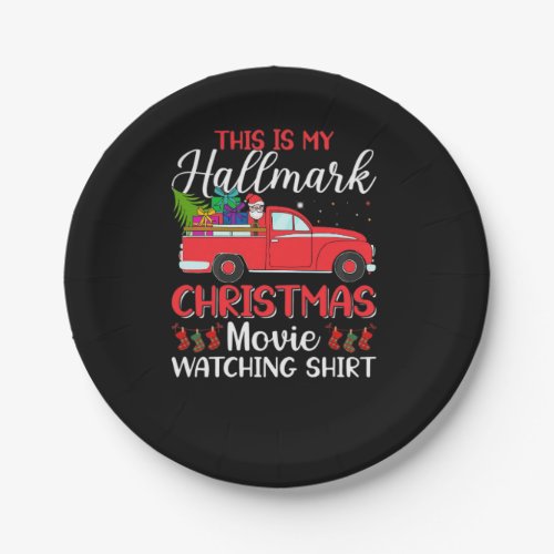 this is my hallmark christmas movie watching paper plates
