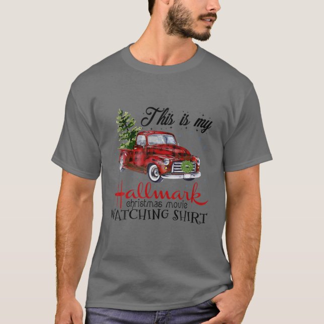 This Is My Hallmãrks Movie Watching Christmas T-Shirt (Front)