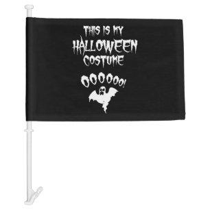 This Is My Halloween Costume Car Flag