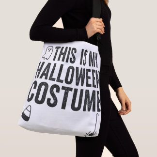 This Is My Halloween Costume Funny Ghost Humor Crossbody Bag