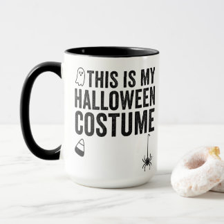 This Is My Halloween Costume Ghost Spider Design Mug