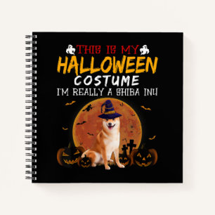 This Is My Halloween Custom Dog Holiday Gift Notebook
