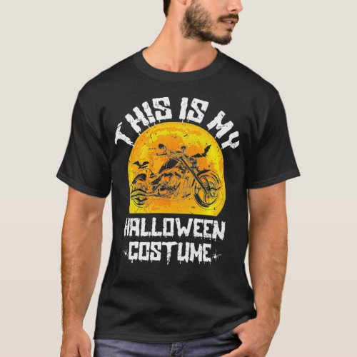 This Is My Halloween Dirt Road Racer Motocross Bik T_Shirt