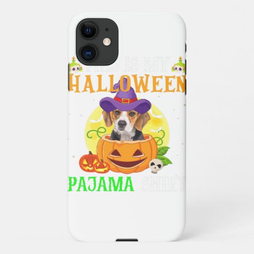 This Is My Halloween Pajama Beagle Dog Costume iPhone 11 Case