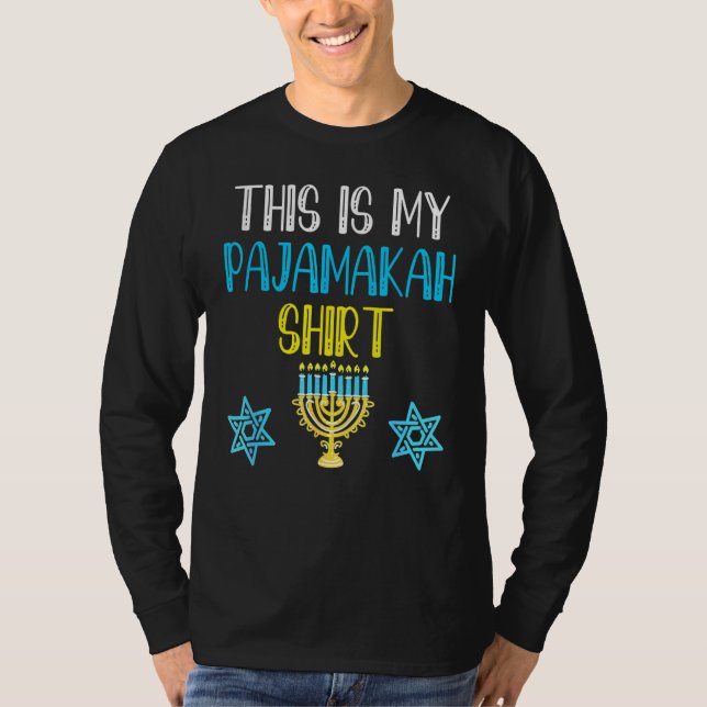 This Is My Hanukkah Pajamakah Hanukkah  Pajama T-Shirt (Front)