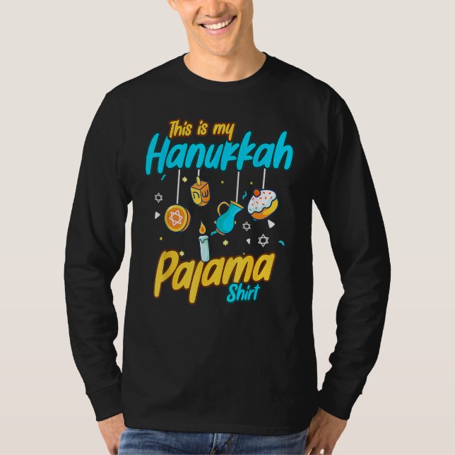 This Is My Hanukkah Pajamakah Hanukkah  Pjs T-Shirt (Front)