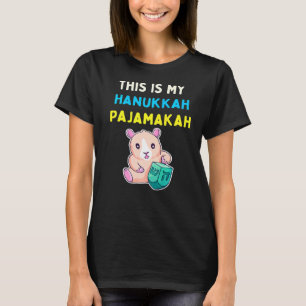This Is My Hanukkah Pajamakah Jewish Menorah Chanu T-Shirt