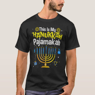 This Is My Hanukkah Pajamakah Menorah Chanukah Paj T-Shirt