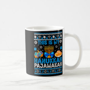 This Is My Hanukkah Pajamakah Ugly Chanukah Jewish Coffee Mug