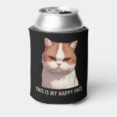 This is my Happy Face Moody Cat Can Cooler (Can Back)