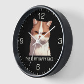 This is my Happy Face Moody Cat Clock (Angle)