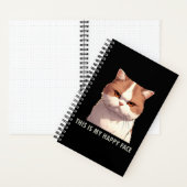 This is my Happy Face Moody Cat Notebook (Inside)