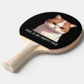 This is my Happy Face Moody Cat Ping Pong Paddle (Front Angle)