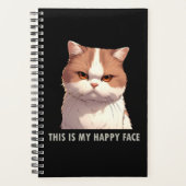 This is my Happy Face Moody Cat Planner (Front)