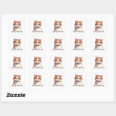 This is my Happy Face Moody Cat Square Sticker (Sheet)