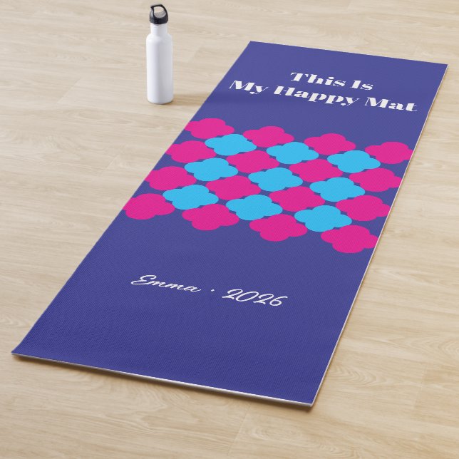 This Is My Happy Mat Personalized Dopamine Colors  (In Situ)